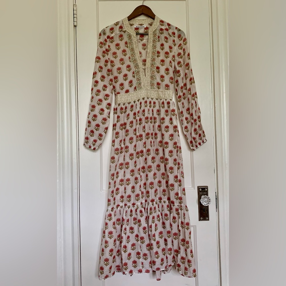 Reformation Delilah Wine Blossom Midi Dress
